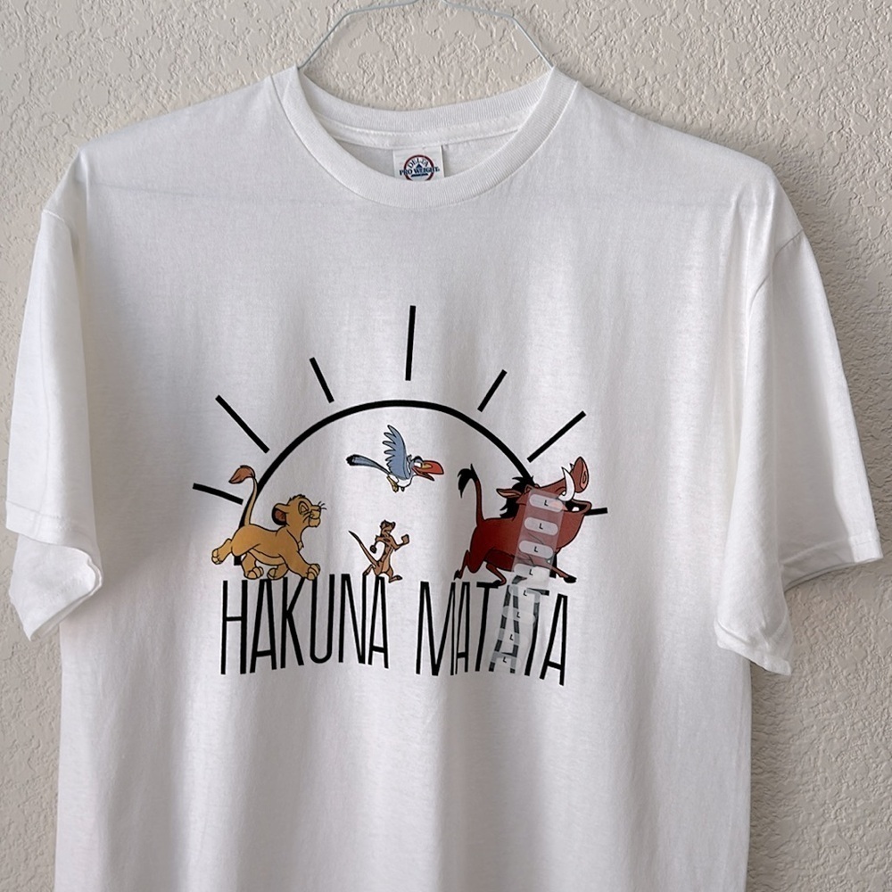 Lion King White T-shirt Size L NWT
